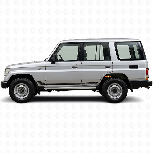 Adesivo in Vinile a Strisce Laterali in Stile Racing per Toyota Land Cruiser Prado 1990-1996_1