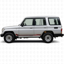 Adesivo in Vinile a Strisce Laterali in Stile Racing per Toyota Land Cruiser Prado 1990-1996_3