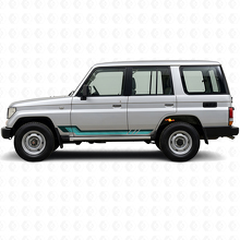 Adesivo in vinile a strisce laterali stile vintage per Toyota Land Cruiser Prado 1990-1996_2