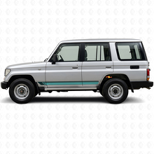 Adesivo in vinile laterale a strisce dritte vintage per Toyota Land Cruiser Prado 1990-1996_2