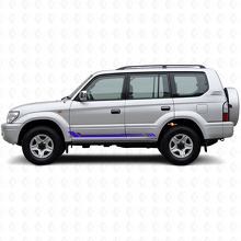 Adesivo Laterale a Strisce Esagonali per Toyota Land Cruiser Prado 1996-2002_2