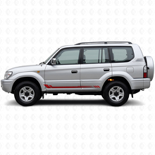 Adesivo Laterale a Strisce Esagonali per Toyota Land Cruiser Prado 1996-2002_3