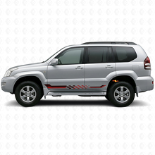 Adesivo in Vinile con Strisce Laterali a Scacchi per Toyota Land Cruiser Prado 2002-2009_3