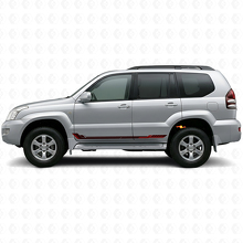 Adesivo in Vinile con Strisce Laterali Stile Racing per Toyota Land Cruiser Prado 2002-2009_3