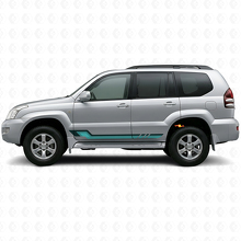 Adesivo Vinilato Strisce Laterali Stile Vintage per Toyota Land Cruiser Prado 2002-2009_2