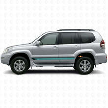 Strisce Verticali Vintage Adesivi Laterali in Vinile per Toyota Land Cruiser Prado 2002-2009_2