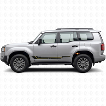 Adesivo in Vinile per Minigonne con Strisce Curve per Toyota Land Cruiser Prado 2023+_2