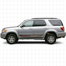 Adesivo in Vinile con Strisce Laterali a Scacchi per Toyota Sequoia 2000-2007_3