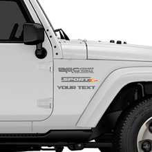 Adesivi in Vinile Zombie Resistance Corps per Jeep Wrangler Rubicon_2