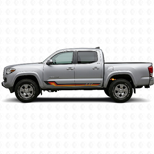 Adesivo in vinile a strisce laterali stile vintage per Toyota Tacoma 2015-2023_1