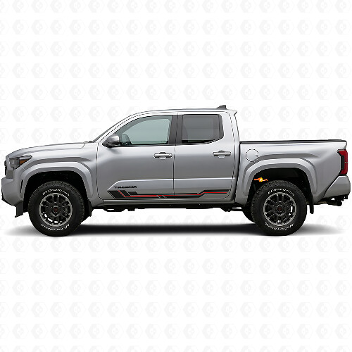 Adesivo in Vinile con Strisce Curve per Modanatura Laterale Toyota Tacoma 2023+_1