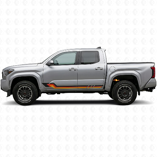 Adesivo in Vinile a Strisce Laterali Stile Vintage per Toyota Tacoma 2023+_1