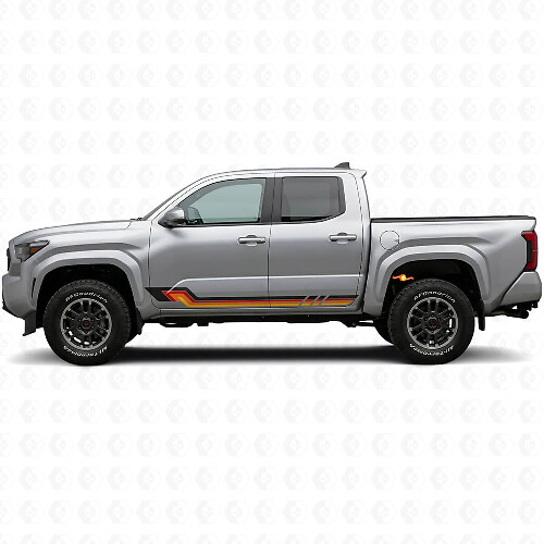 Adesivo in Vinile a Strisce Laterali Stile Vintage per Toyota Tacoma 2023+