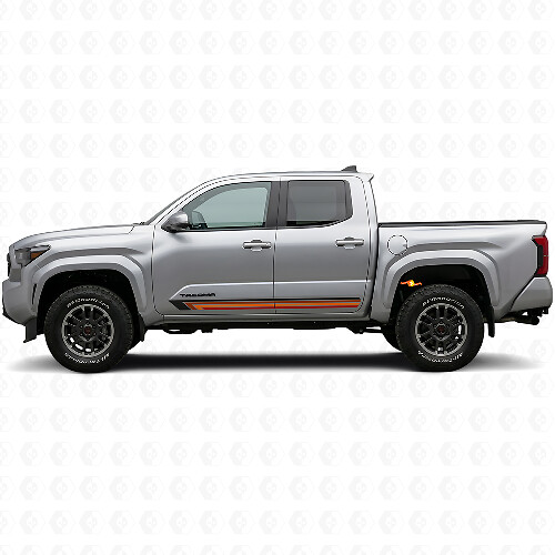 Adesivo in Vinile Laterale a Strisce Dritte Vintage per Toyota Tacoma 2023+_1