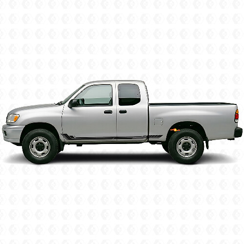 Adesivo in Vinile a Strisce Laterali Stile Racing per Toyota Tundra 1999-2006_1