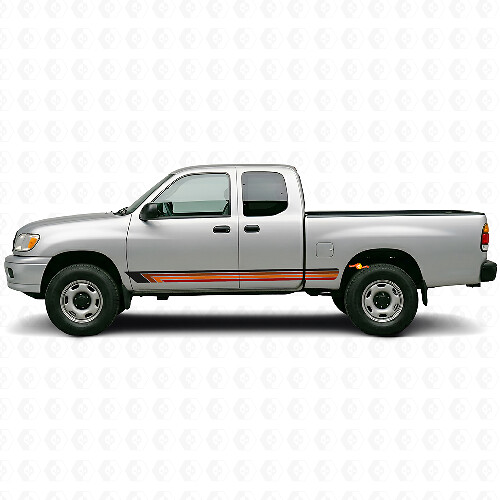 Adesivo decorativo laterale a strisce dritte vintage per Toyota Tundra 1999-2006