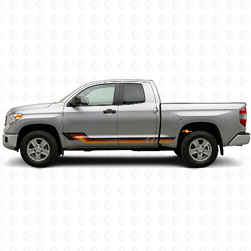Adesivo in Vinile con Strisce Laterali Stile Vintage per Toyota Tundra 2007-2021_1