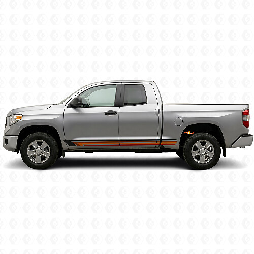 Adesivo laterale in vinile con strisce vintage per Toyota Tundra 2007-2021