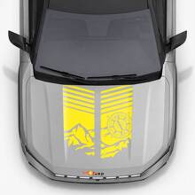 Adesivo in Vinile Strisce Cofano Mountain Style per Jeep Compass 2026 2