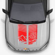 Adesivo in Vinile Strisce Cofano Mountain Style per Jeep Compass 2026 3