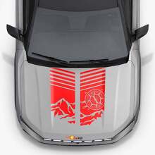 Adesivo in Vinile Strisce Cofano Mountain Style per Jeep Compass 2026_3