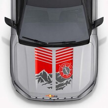 Adesivo in Vinile Strisce Cofano Mountain Style per Jeep Compass 2026_5