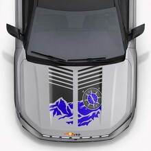 Adesivo in Vinile Strisce Cofano Mountain Style per Jeep Compass 2026_6