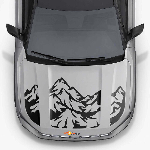 Adesivo in Vinile con Tripla Striscia Mountain Style per Cofano Jeep Compass 2026
