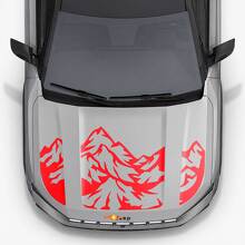 Adesivo in Vinile con Tripla Striscia Mountain Style per Cofano Jeep Compass 2026 2