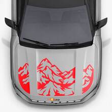 Adesivo in Vinile con Tripla Striscia Mountain Style per Cofano Jeep Compass 2026_2