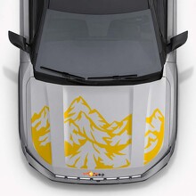 Adesivo in Vinile con Tripla Striscia Mountain Style per Cofano Jeep Compass 2026_5