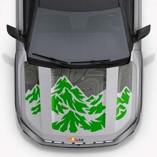 Adesivo in vinile a strisce con stile topografico montano per Jeep Compass 2026_6