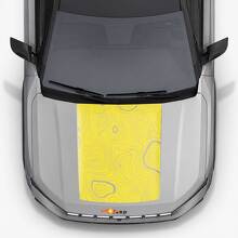 Adesivo in Vinile con Stile Topografico per Cofano Jeep Compass 2026 2