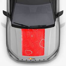 Adesivo in Vinile con Stile Topografico per Cofano Jeep Compass 2026_3