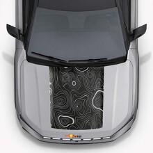 Adesivo in Vinile con Stile Topografico per Cofano Jeep Compass 2026_4