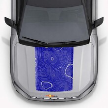 Adesivo in Vinile con Stile Topografico per Cofano Jeep Compass 2026_5