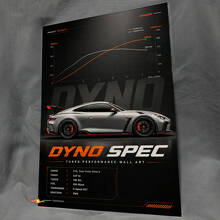 Pannello artistico da parete in acrilico lucido con specifiche di prestazioni Dyno personalizzate 2