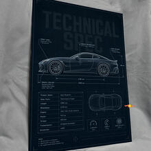 Disegno Tecnico Pannello Decorativo da Parete in Acrilico Lucido 3