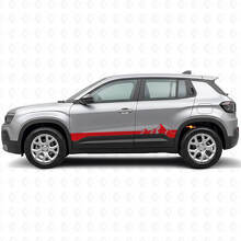 Adesivo in vinile a strisce larghe Montagne per i sottoporta Jeep Avenger 2023+_3