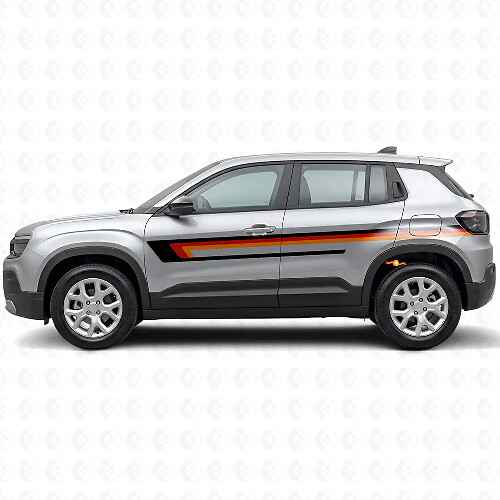 Adesivo Vinilico a Strisce Triple per Porta Jeep Avenger 2023+_1