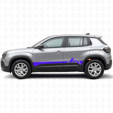 Kit di Adesivi in Vinile con Strisce Stile Montagne per Minigonne Jeep Avenger 2023+_2