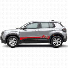 Kit di Adesivi in Vinile con Strisce Stile Montagne per Minigonne Jeep Avenger 2023+_3