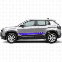 Adesivo Vinile Laterale a Strisce Stile Topografico per Jeep Avenger 2023+_2