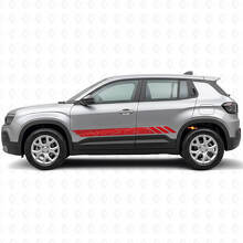 Adesivo Vinile Laterale a Strisce Stile Topografico per Jeep Avenger 2023+_3