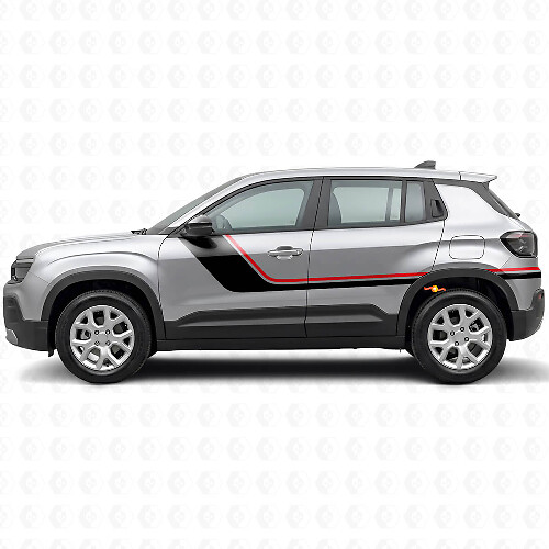 Kit di Adesivi Laterali a Strisce Gemelle per Jeep Avenger 2023+