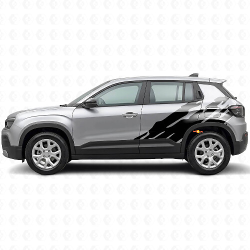 Adesivo laterale in vinile con grafica schizzi di fango per Jeep Avenger 2023+_1