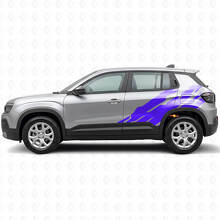 Adesivo laterale in vinile con grafica schizzi di fango per Jeep Avenger 2023+_2