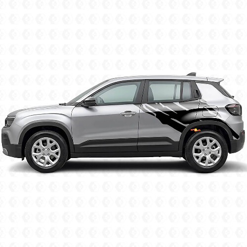 Kit Adesivi Laterali Grafica Spruzzi di Fango per Jeep Avenger 2023+_1