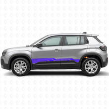 Adesivo Laterale in Vinile con Strisce Intrecciate per Jeep Avenger 2023+_2