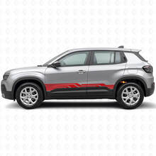 Adesivo Laterale in Vinile con Strisce Intrecciate per Jeep Avenger 2023+_3